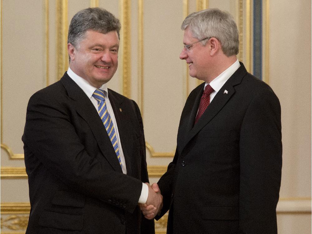 Пётр Порошенко провёл встречу с канадским премьером