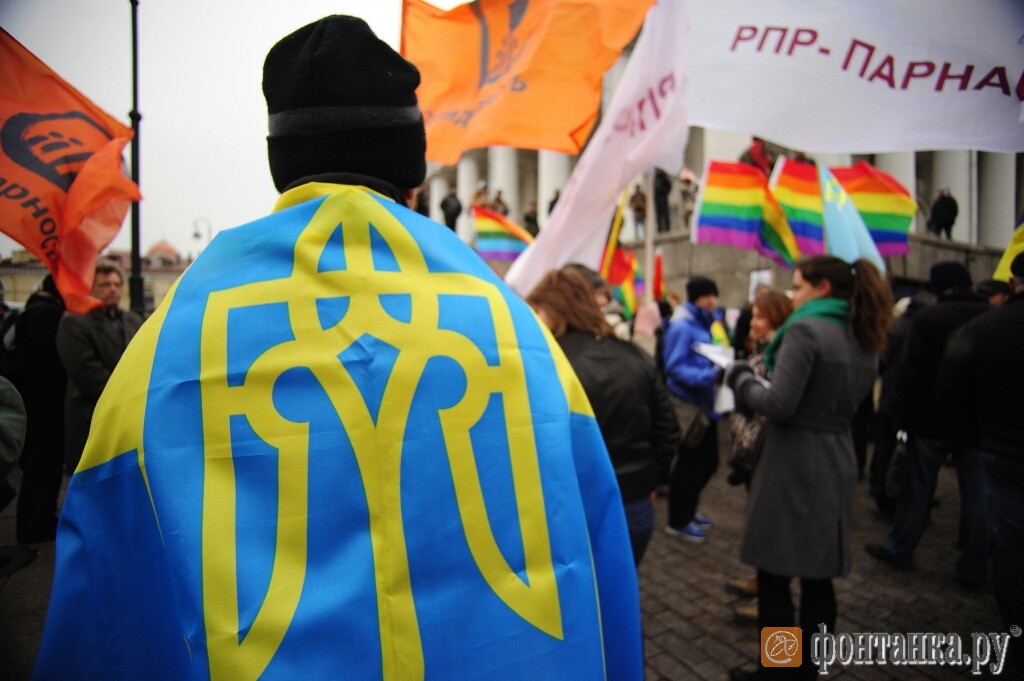 На питерском «Марше против ненависти» поддержали Украину