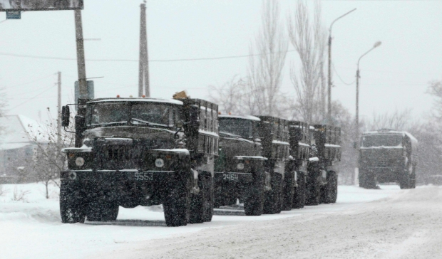 ОБСЕ зафиксировала передвижение военного транспорта без опознавательных знаков