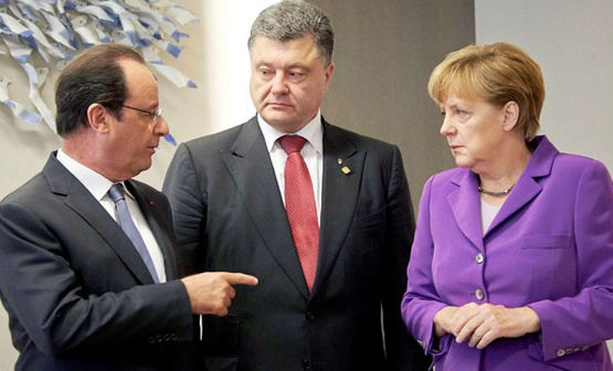 Встреча Порошенко с Олландом и Меркель запланирована на 19:00