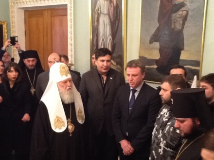 Филарет наградил церковной медалью грузинcких добровольцев, участвующих в АТО