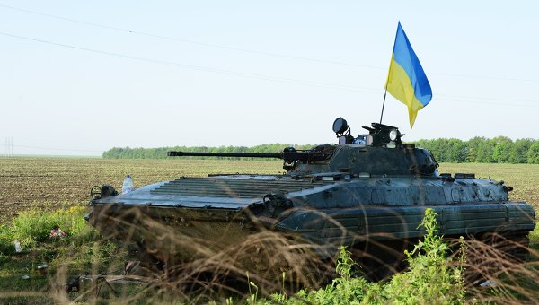 На Донбассе на мине подорвалась БМП с бойцами батальона ОУН