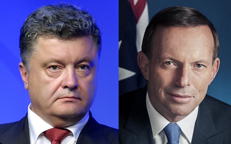 Порошенко обсудил с австралийским премьером создание трибунала по крушению «Боинга»