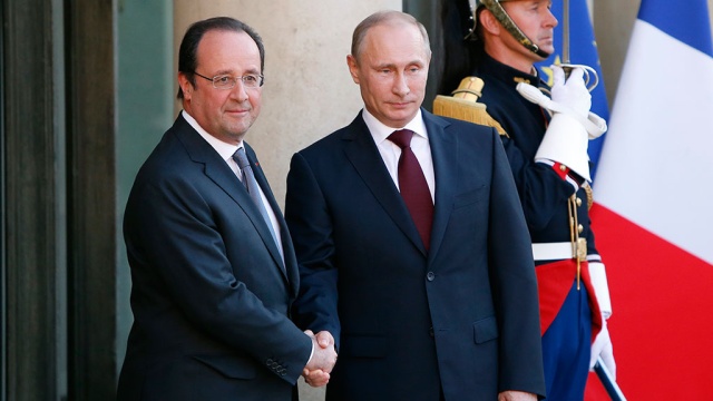 Путин и Олланд решили вопрос по «Мистралям»