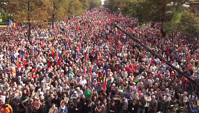 В Кишиневе проходит антиправительственный митинг