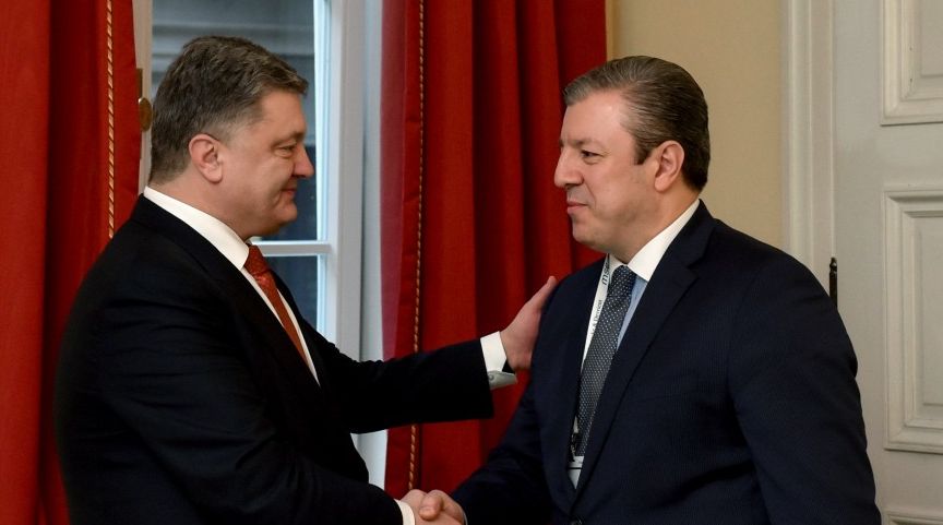 Порошенко обсудил с премьером Грузии новый маршрут «Шелкового пути»