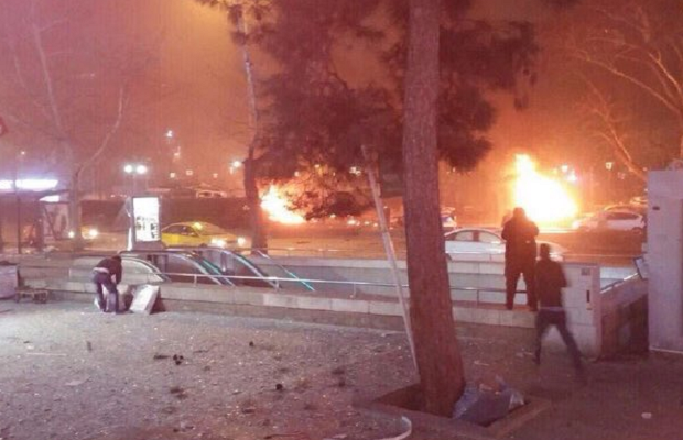 Опубликована видеозапись момента взрыва в Анкаре