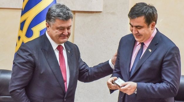 Саакашвили рассказал, о чем говорил с Порошенко