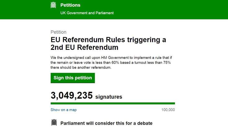 В Великобритании петицию о втором референдуме создал сторонник Brexit