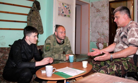 Савченко встретились на Донбассе с Ярошем