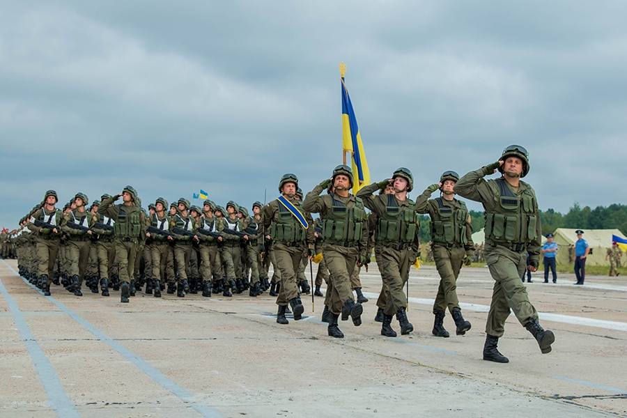 Под Киевом состоялась репетиция военного парада ко Дню Независимости
