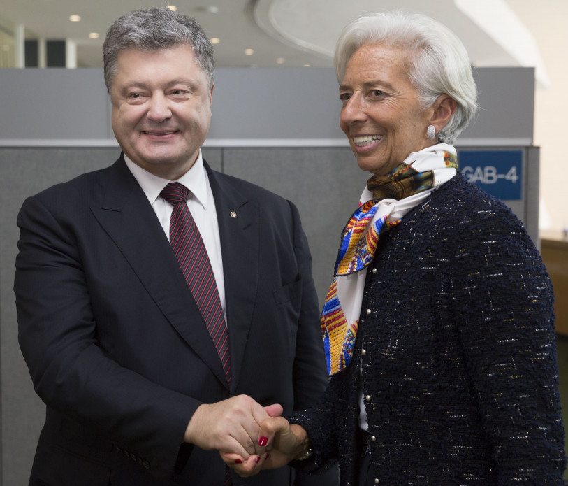 Порошенко договорился с Лагард о следующем визите миссии МВФ в Украину
