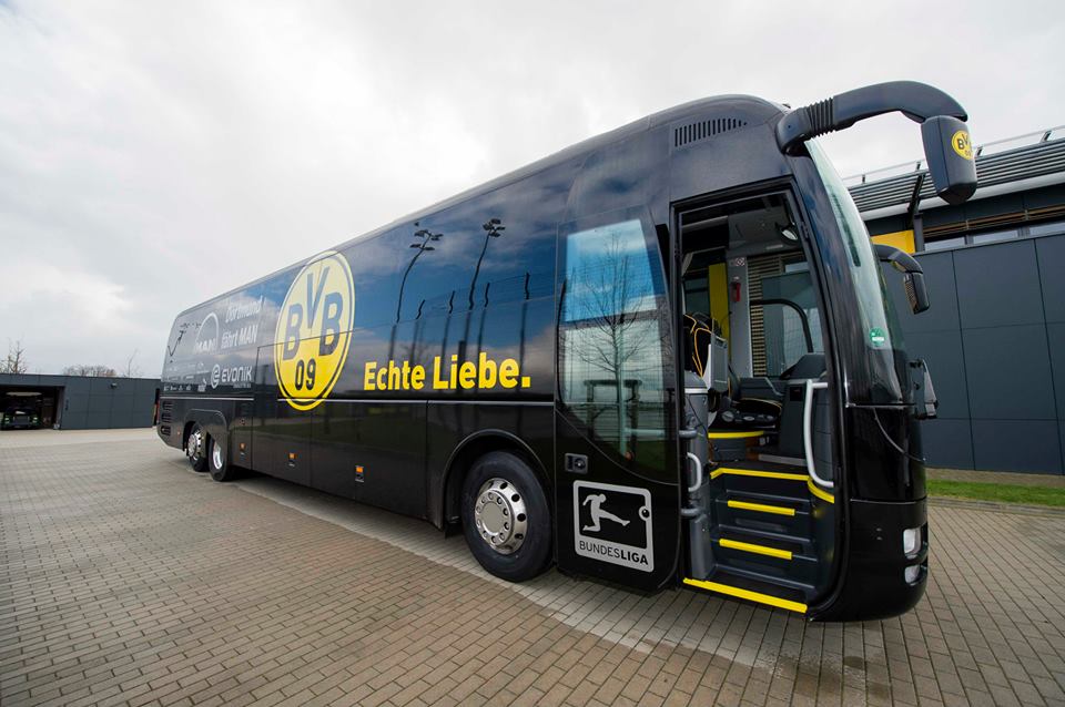 Возле автобуса с футболистами «Боруссии» прогремел взрыв