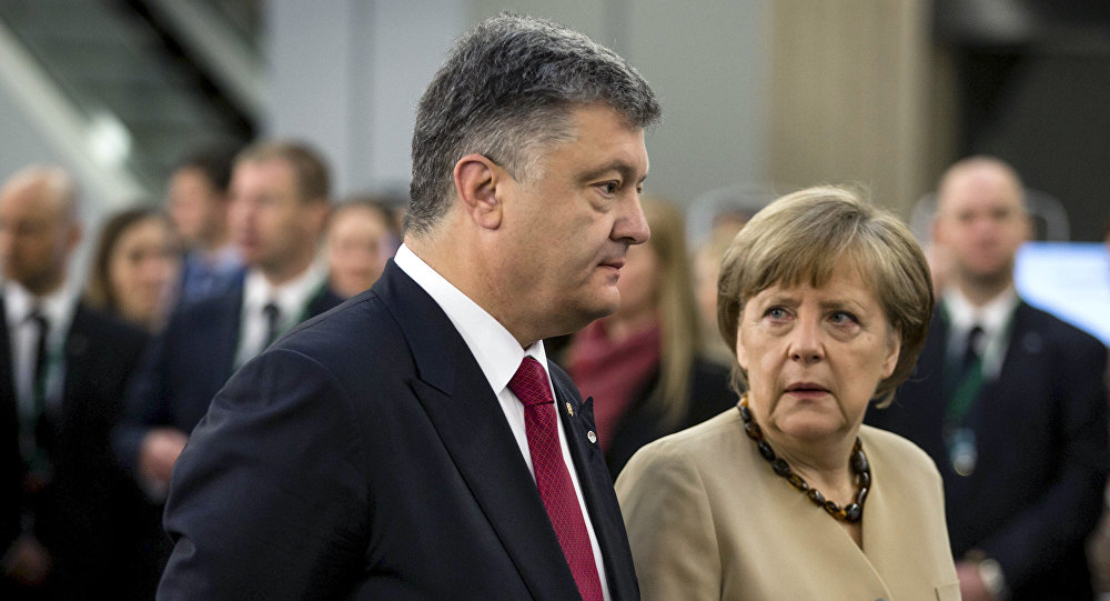 Меркель планирует провести переговоры с Порошенко
