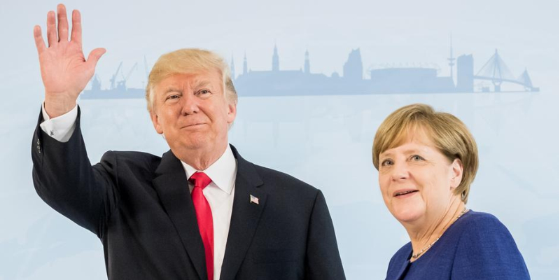 Трамп провел встречу с Меркель