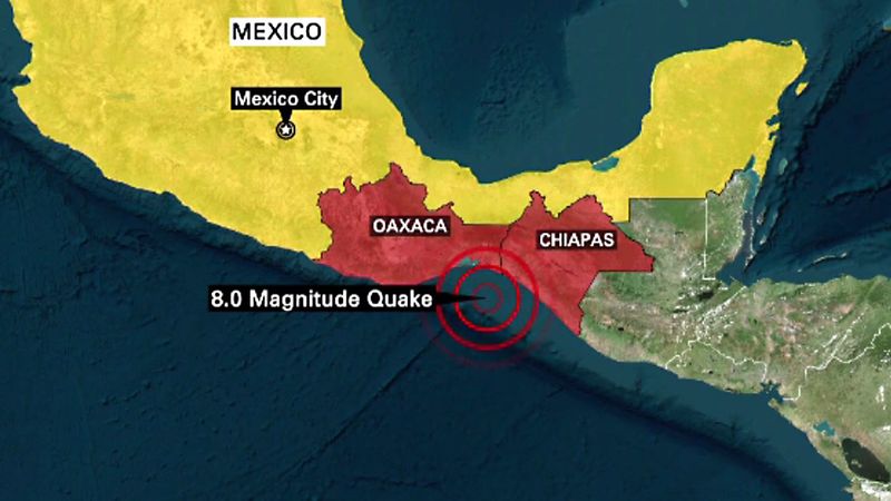 Землетрясение в Мексике: более 50 погибших