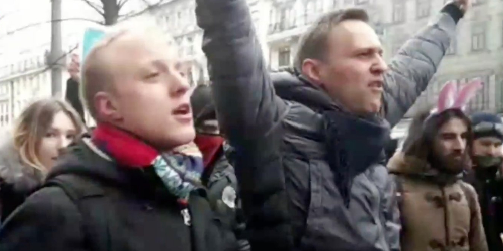 Видео: Полиция задержала Навального в Москве