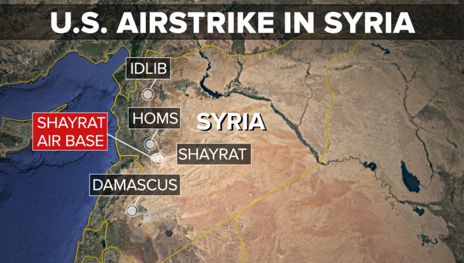 Пентагон: США и союзники нанесли авиаудары по трем объектам в Сирии