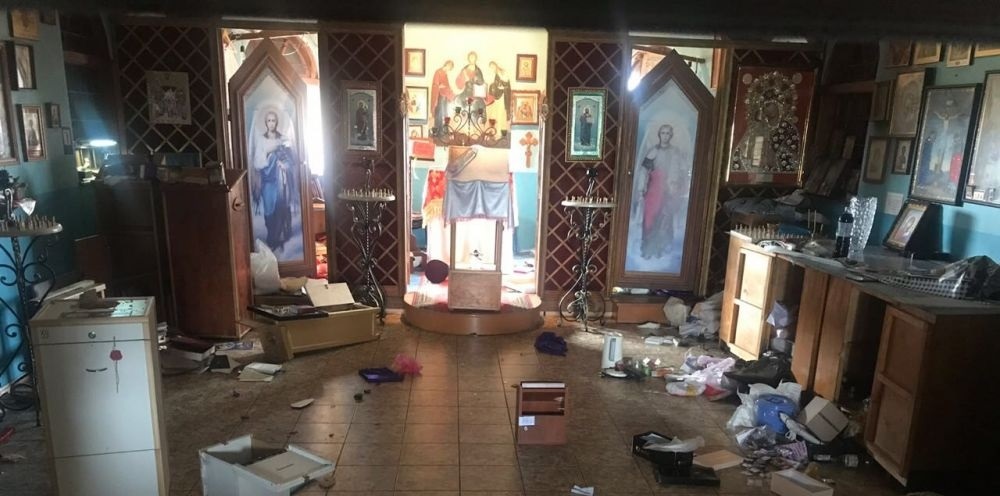В Одессе ограбили и разгромили храм УПЦ МП