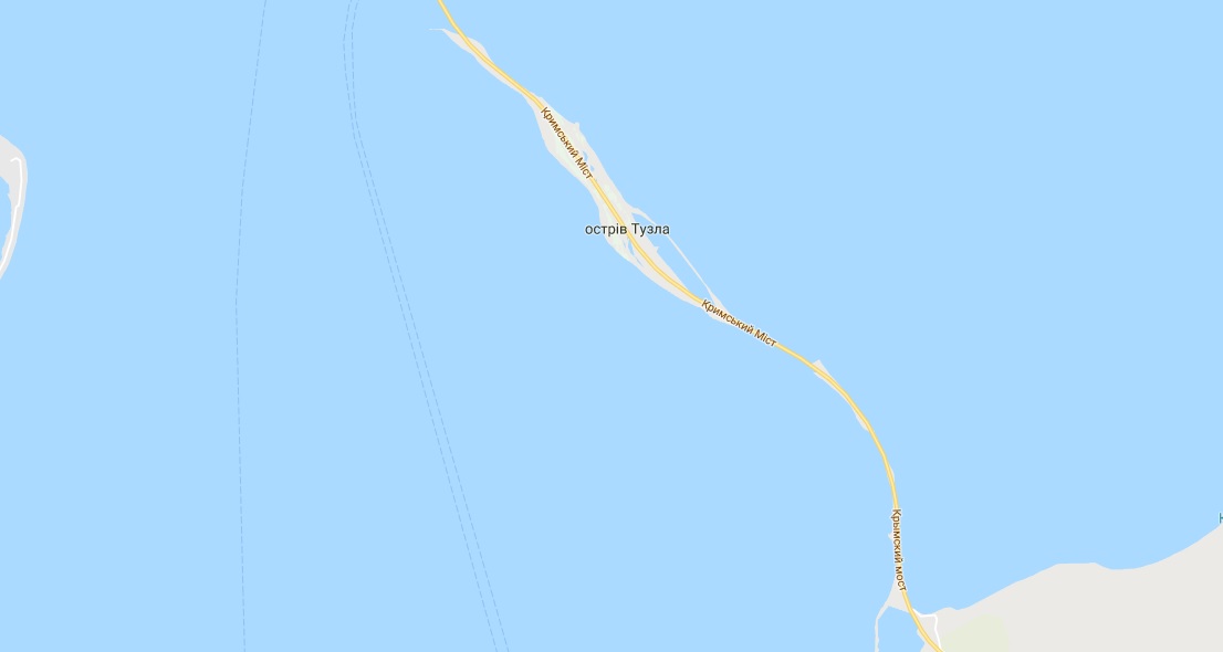 Google Maps подписали Крымский мост на украинском языке