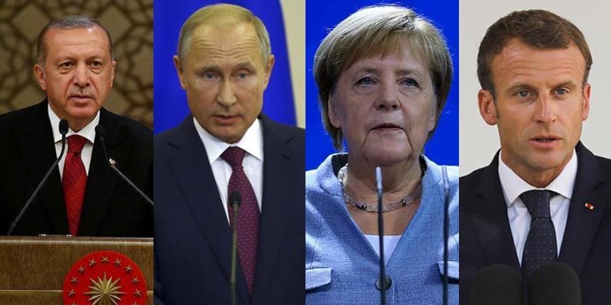 Путин и Эрдоган обсудят Сирию с Меркель и Макроном