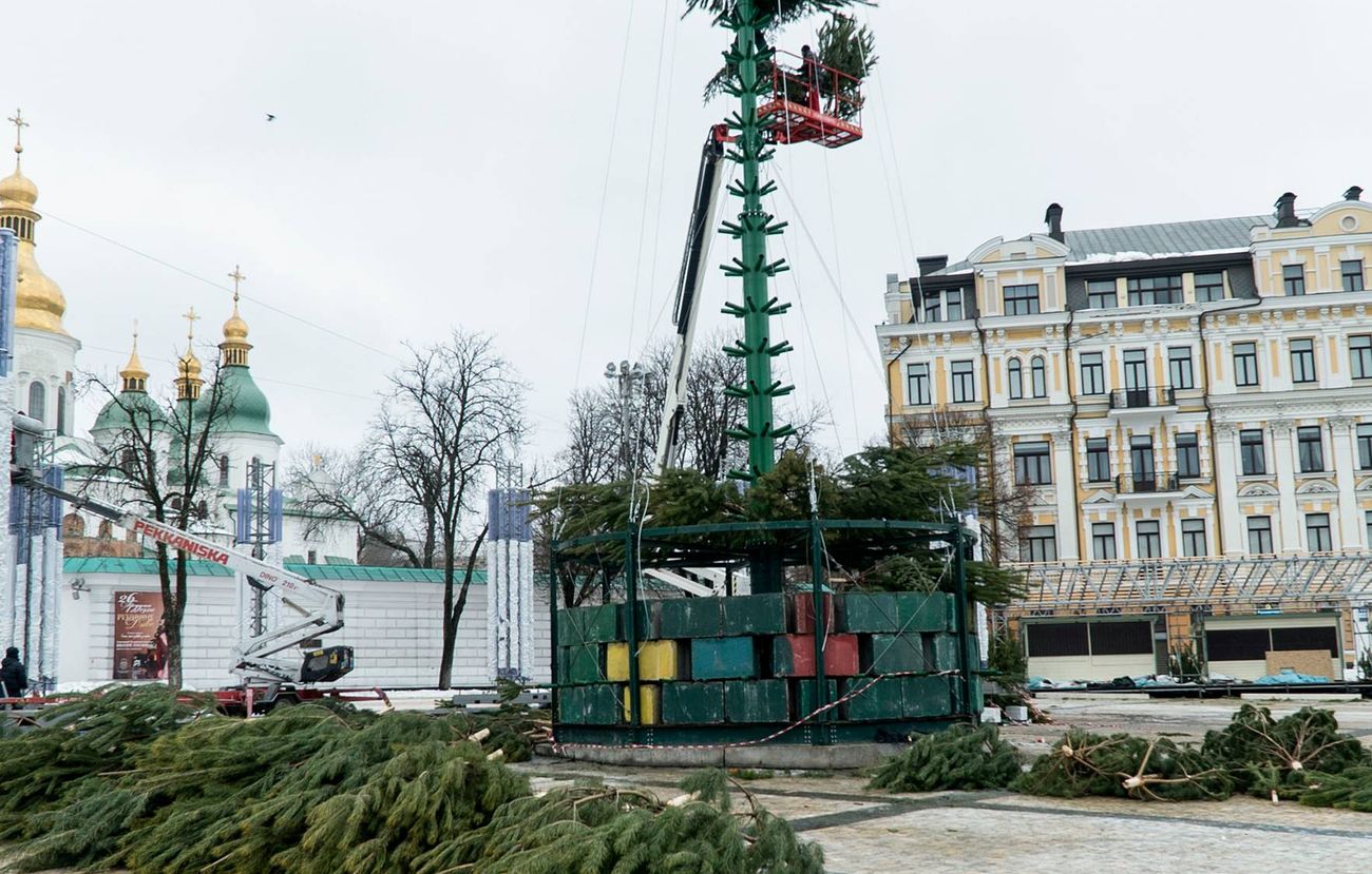 Стала известна стоимость главной елки Украины