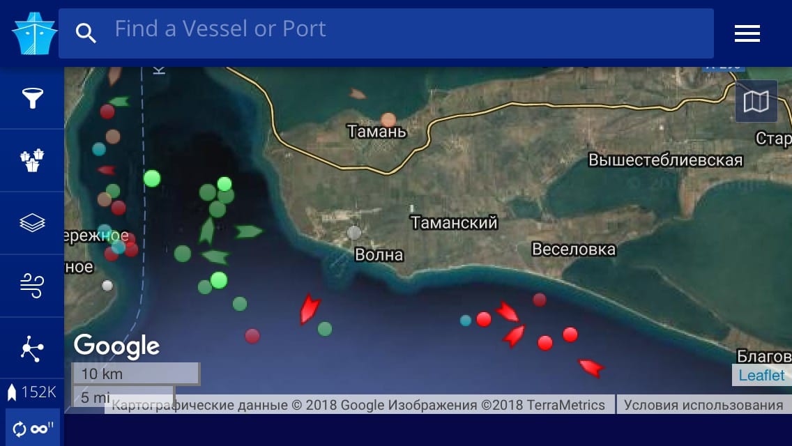 МинВОТ: в Черном море село на мель судно, незаконно заходившее в Крым