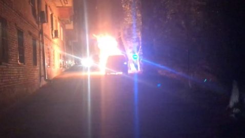 В Киеве сожгли машину главреда телеканала