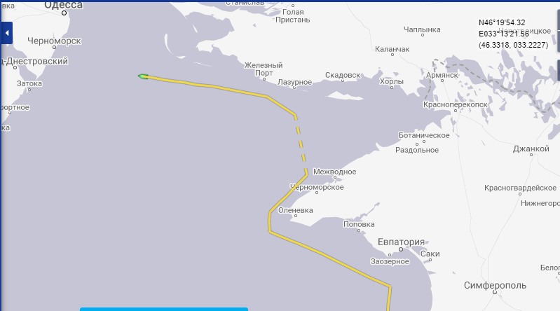 ВМС ВСУ: в наши воды зашел российский сухогруз, а мы его отпустили