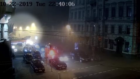 В МВД показали видео взрыва гранаты в центре Киева