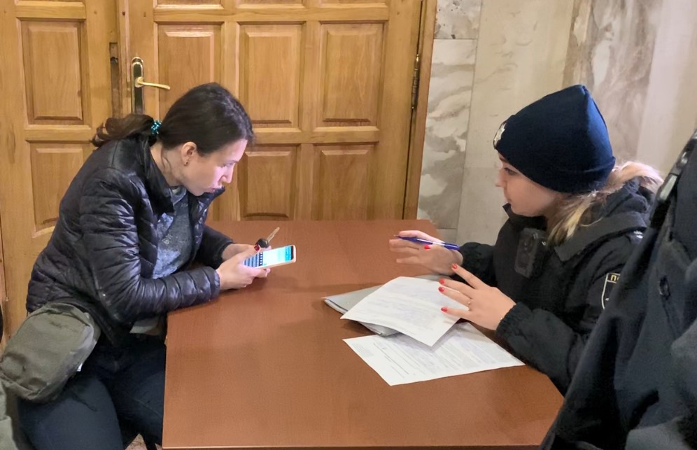 Черновол написала заявление в полицию по нападению на нее