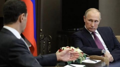 Путин прилетел в Сирию и встретился с Асадом