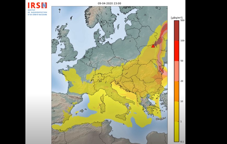 Институт ядерной безопасности Франции смоделировал влияние чернобыльских пожаров на Украину и Европу