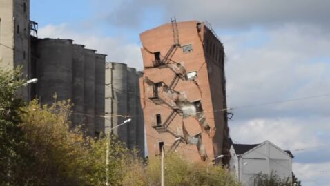 В Харькове взорвали элеватор (видео)