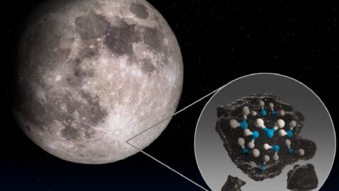 NASA обнаружила воду на освещенной солнцем стороне Луны