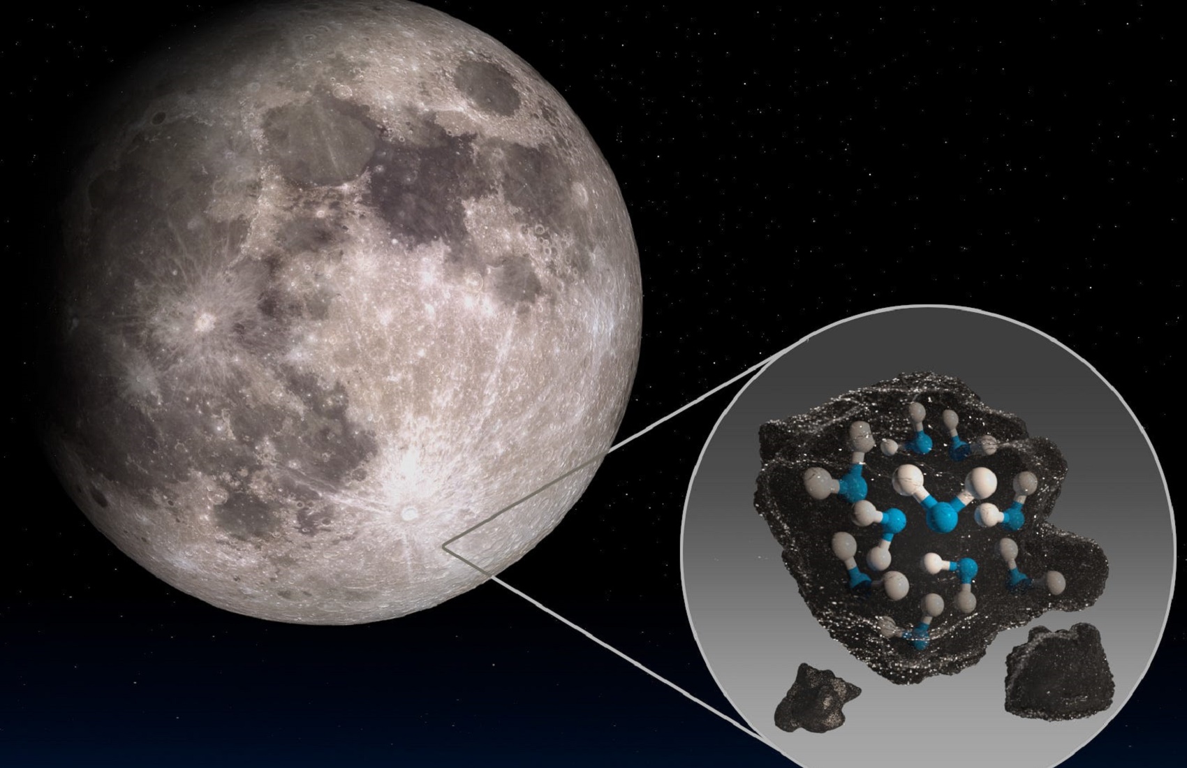 NASA обнаружила воду на освещенной солнцем стороне Луны