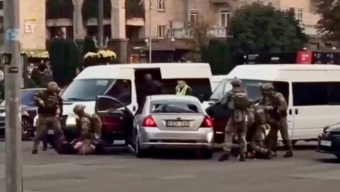 Перестрелка на Крещатике: спецназ провёл задержание грабителей (видео)