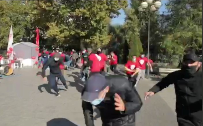 В Одессе отбили нападение Нацкорпуса на агитаторов Партии Шария