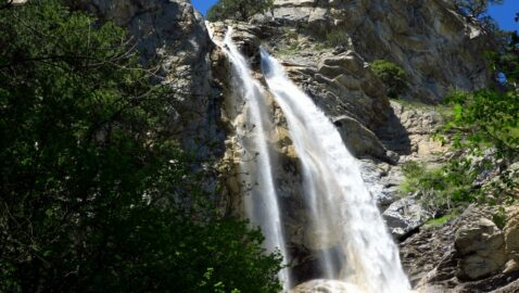 В Крыму пересох самый большой водопад, видео