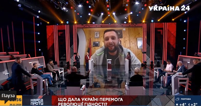 «Слышишь ты, бл*ть!»: Добкин и Парасюк поругались в прямом эфире из-за Майдана (видео)