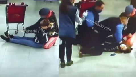 В Харькове охранник супермаркета спас девушку от остановки сердца (видео)