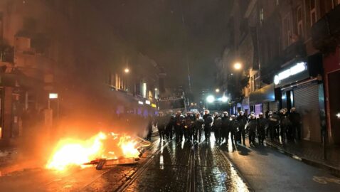 Беспорядки в Брюсселе: задержаны более 100 человек, есть раненые