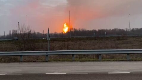 На Полтавщине прогремел мощный взрыв на газопроводе (видео)