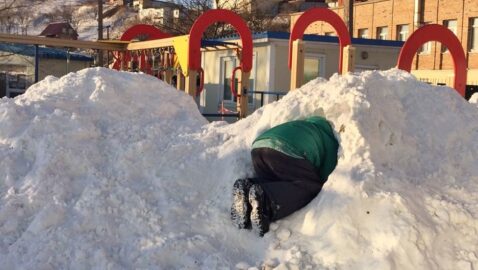 Во Львове автовор 10 минут прятался от полицейских в сугробе