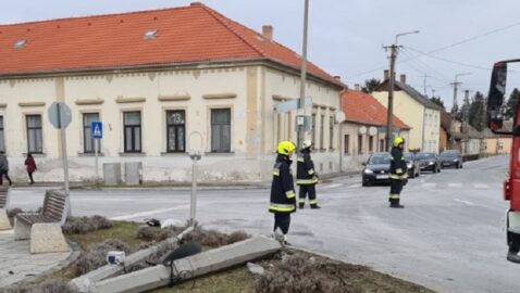 Пьяный украинец на грузовике разгромил центр венгерского города