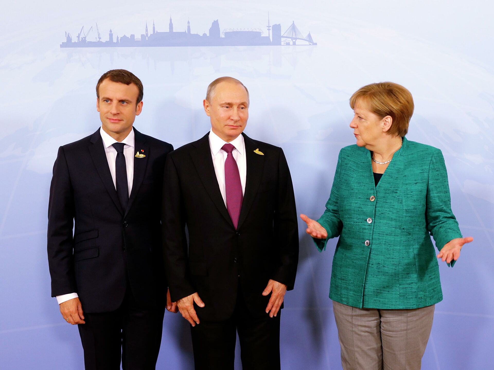 В Германии заявили, что видеоконференция Путина, Меркель и Макрона не состоялась