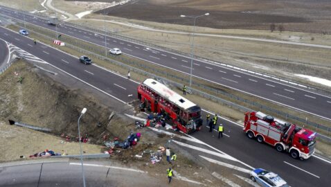 В МИД озвучили предварительную причину аварии украинского автобуса в Польше