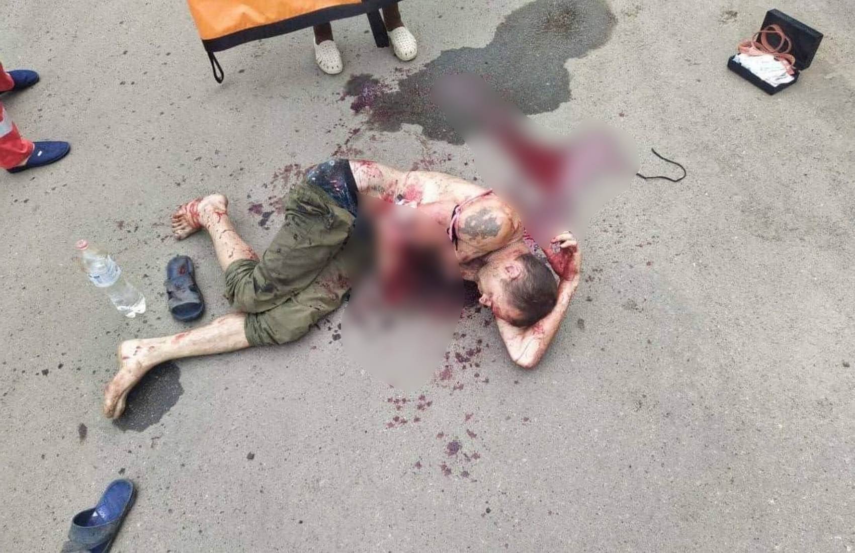 Опубликованы кадры из Молочанска, где мужчина взорвал в руках гранату из-за ссоры с работодателем (видео 18+)