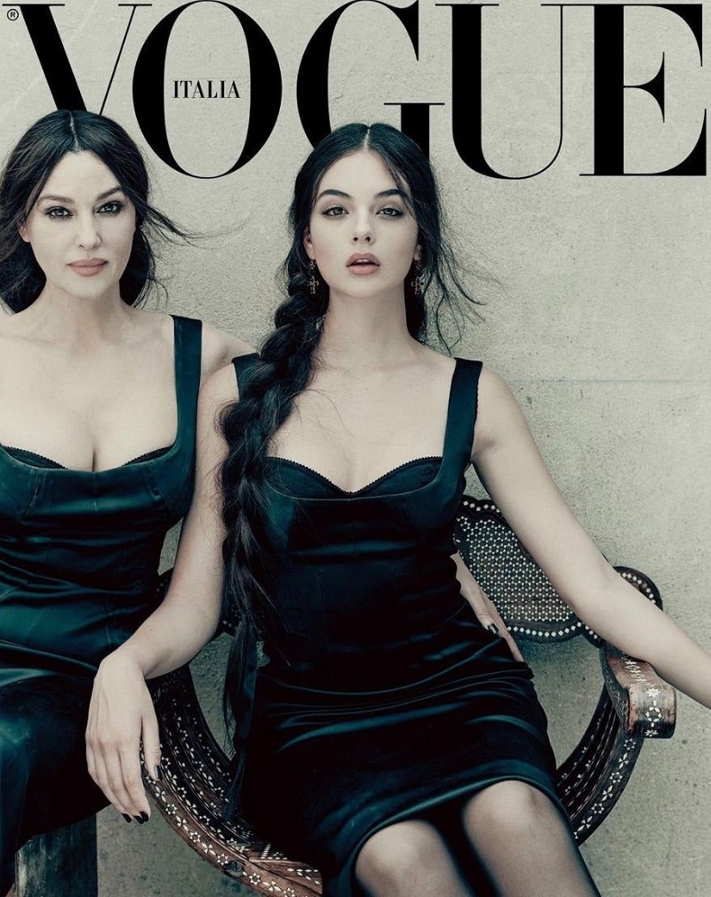 Пользователи в Сети раскритиковали Vogue из-за фото Моники Беллуччи с дочкой - 1 - изображение