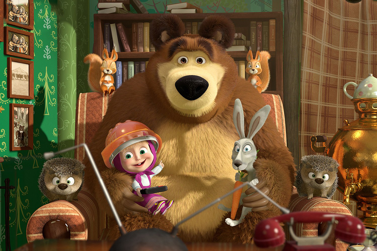 «Маша и Медведь» стал самым популярным детским мультсериалом в мире